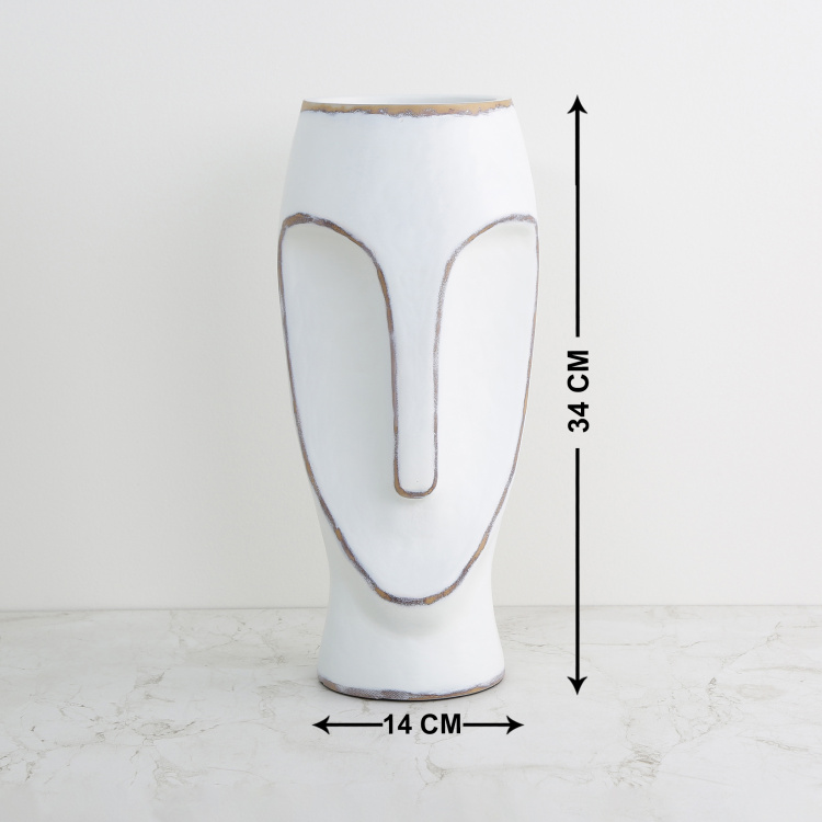 Marshmallow Solid Face Vase