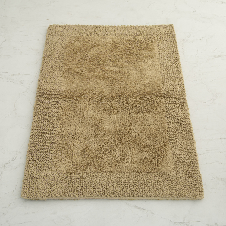 Organic Plush Solid Polyester  Bath mat  : 70 cmL x 45 cmW  Brown