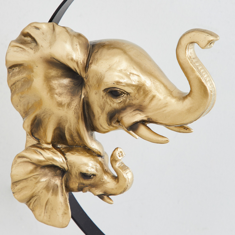 Jaguar Polyresin Elephant Figurine