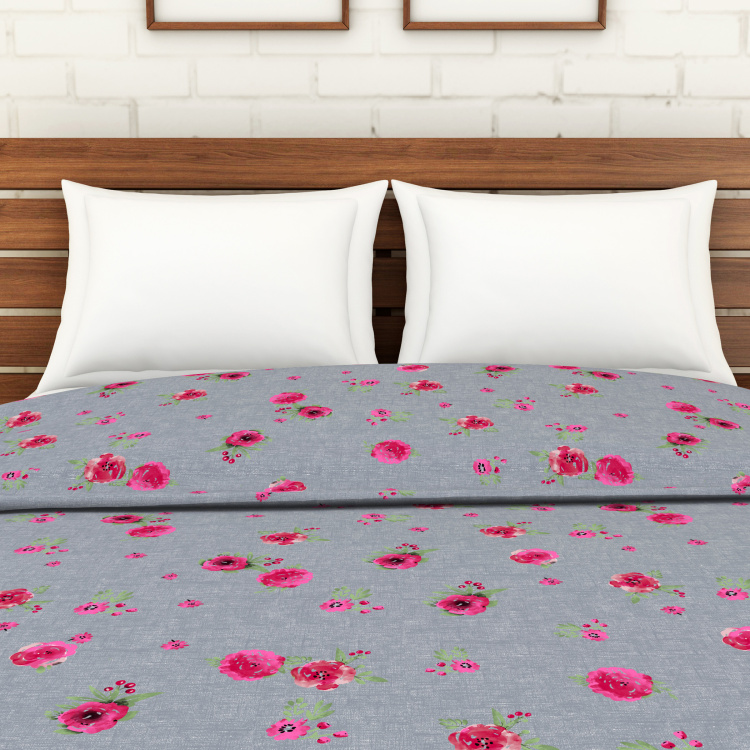 SPACES Essential AW19 Cambric Floral Print Double Dohar - 210 x 240 cm
