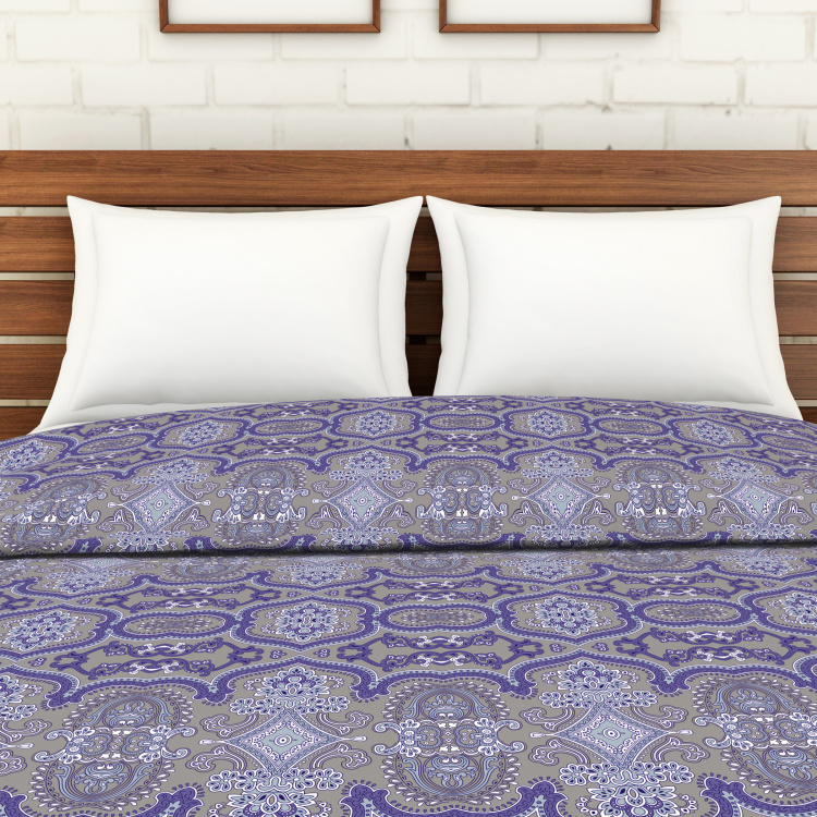 SPACES Essentials AW19 Cambric Printed Double Bed Dohar - 210 x 240 cm