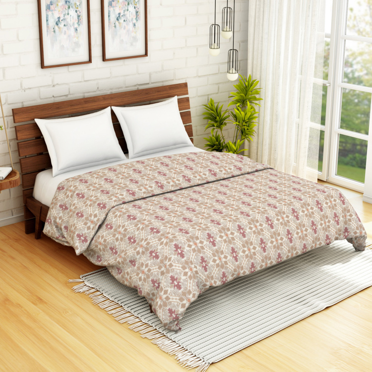 SPACES Essentials AW19 Cambric Printed Double Bed Dohar - 210 x 240 cm