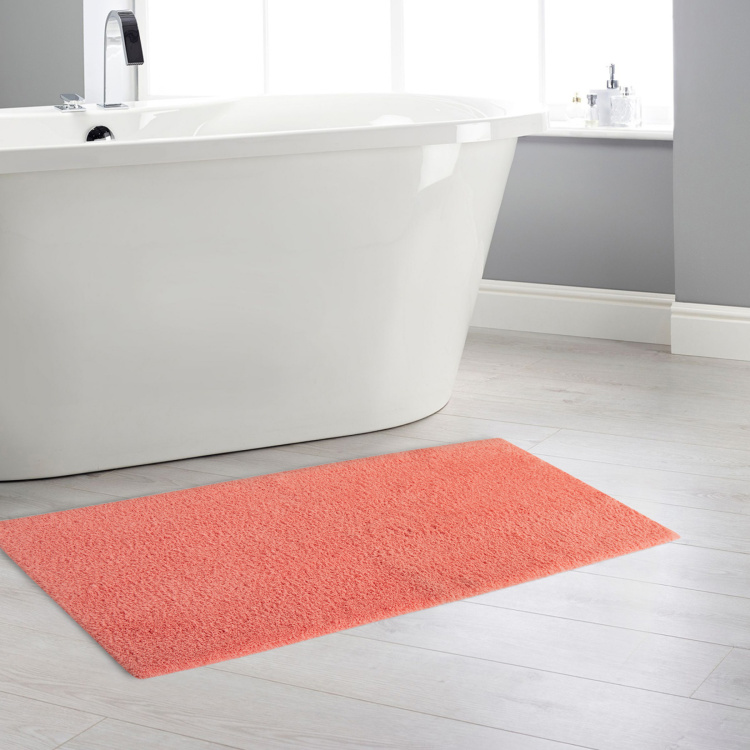 Colour Connect Solid Single Pc. Bath runner - 130 cm x 45 cm - Polyester - Peach