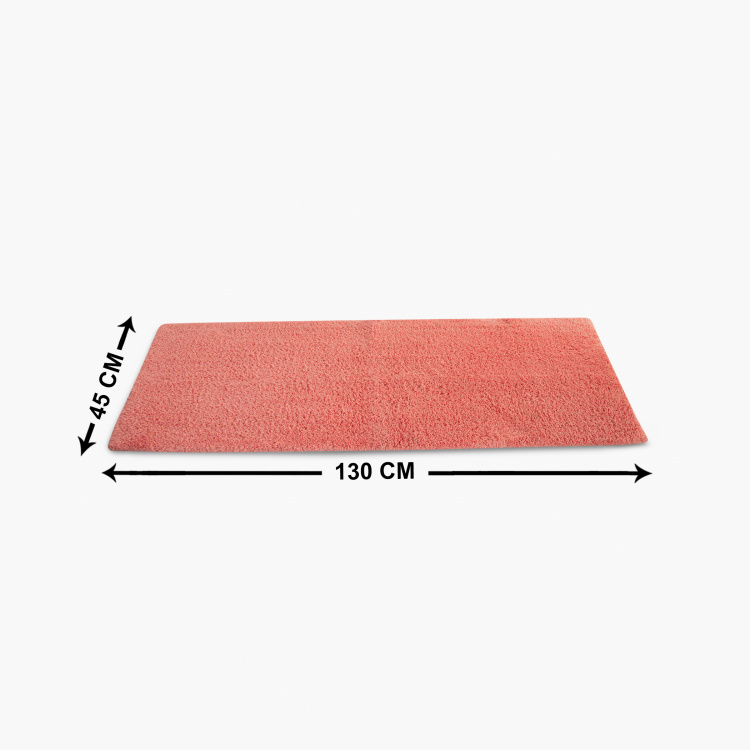 Colour Connect Solid Single Pc. Bath runner - 130 cm x 45 cm - Polyester - Peach