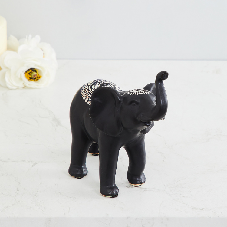 Tribal Decal Elephant Figurine