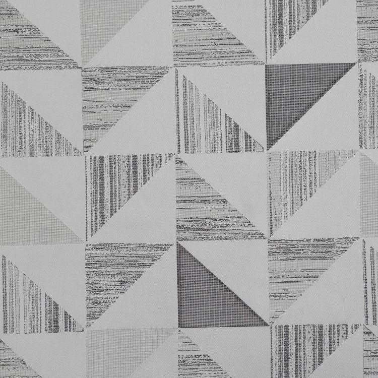 Sketch Geometric Print Semi-Blackout Door Curtain - 110 x 270 cm