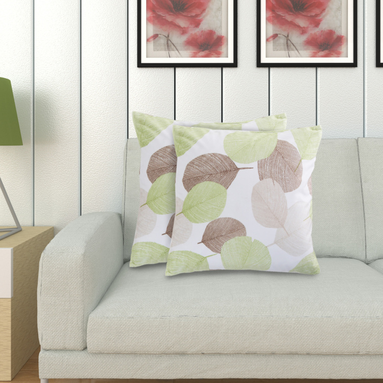 Lavish Printed Polyester Cushion Covers  : 40 cm x 40 cm Multicolour