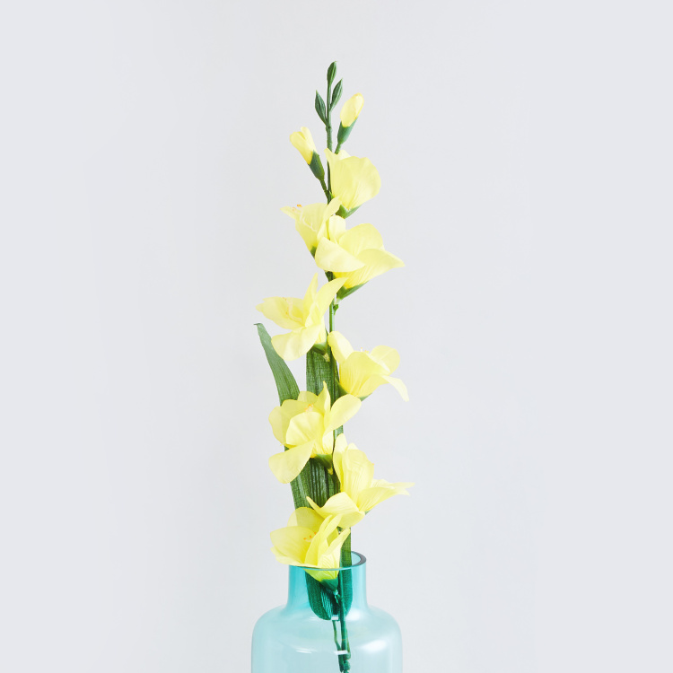 Botanical-Flower - Artificial Flowers Plastic - Artificial Flowers : 12 cm  L x 12 cm  W x 83.5 cm  H - Yellow