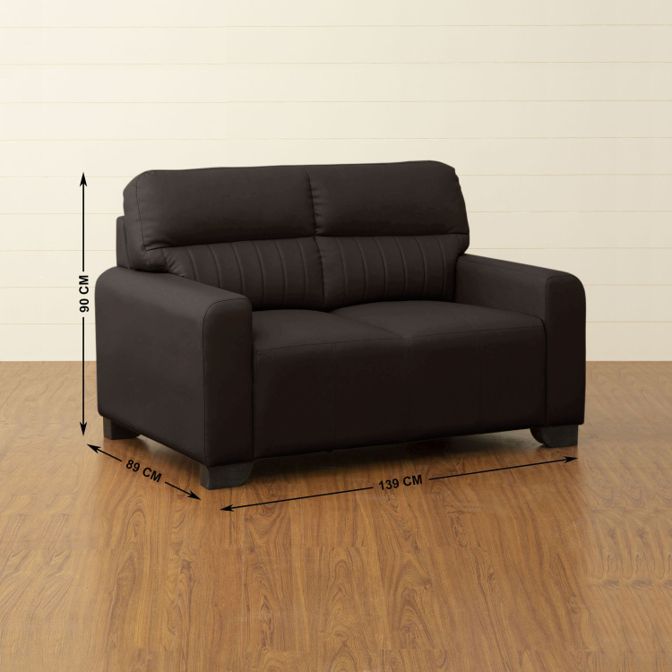 Albury Textured 2-Seater Sofa - Brown