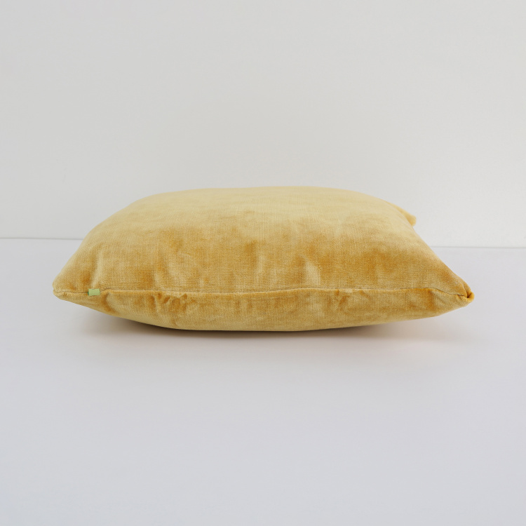 Colour Connect Cameo Solid Cushion Covers - Single Pc. - Polyester - 40 cm x 40 cm - Yellow