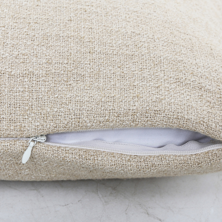 Marshmallow Solid Cushion Covers - Set Of 2 Pcs. -  Polyester - 30 cm x 50 cm - Beige