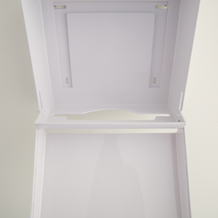 Orion Zane Solid Plastic rectangle Towel Dispenser  : 26 cmL x 13 cmW x 26 cmH  White