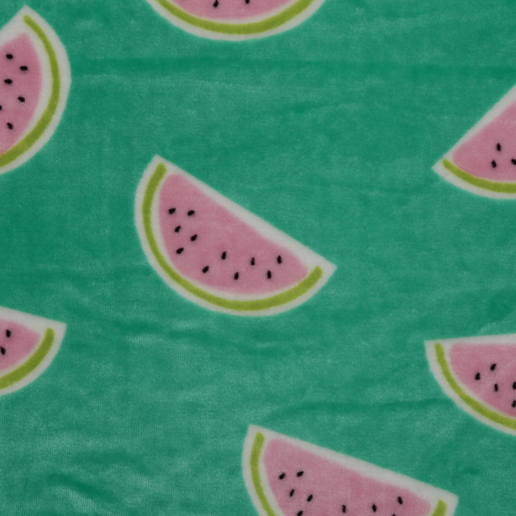 Slate Watermelon Print Double Bed Blanket - 180 x 200 cm