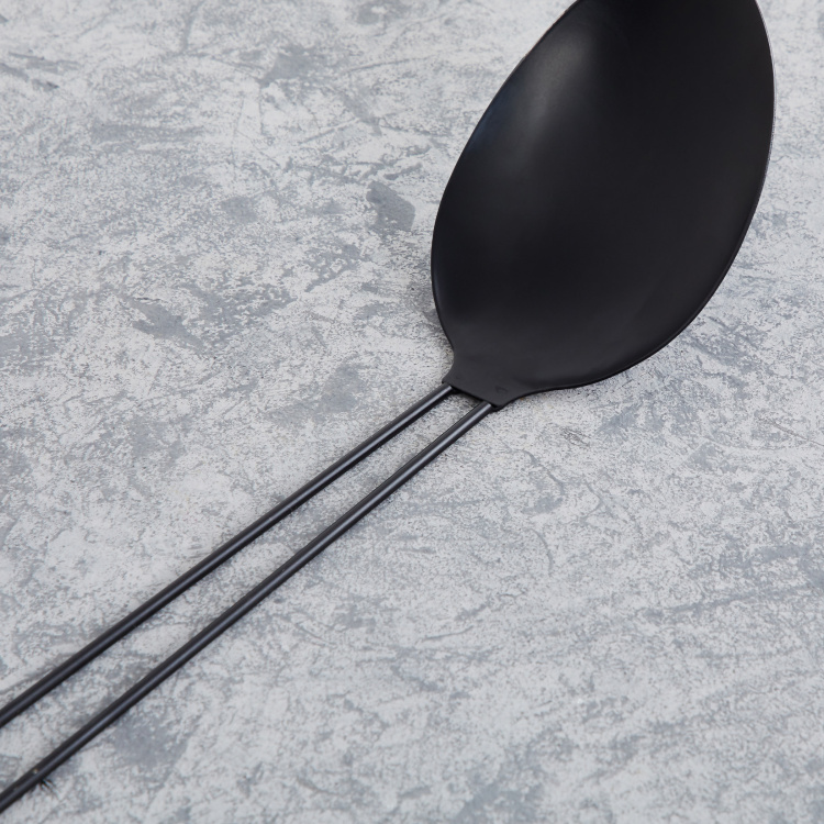 Altius Solid  Spoon - Stainless Steel -  Spoon - 36 cm  L x 8 cm  W - Black