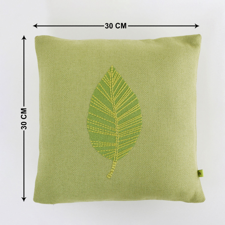 My Bedding Embroidered Cushion Cover - Set of 2 - 30  x 30 cm