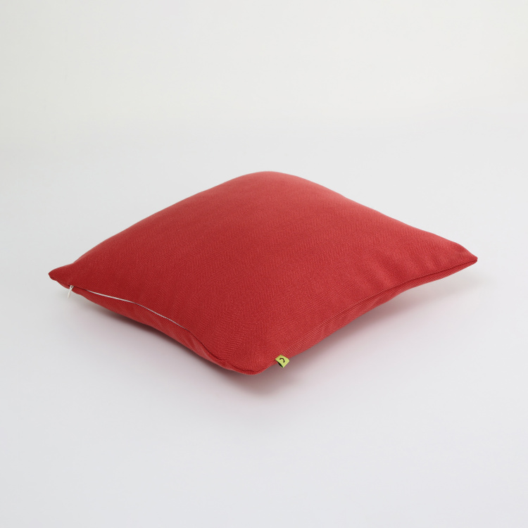 My Bedding Solid Cushion Covers - Set Of 2 Pcs. -Polyester - 40 cm x 40 cm - Red
