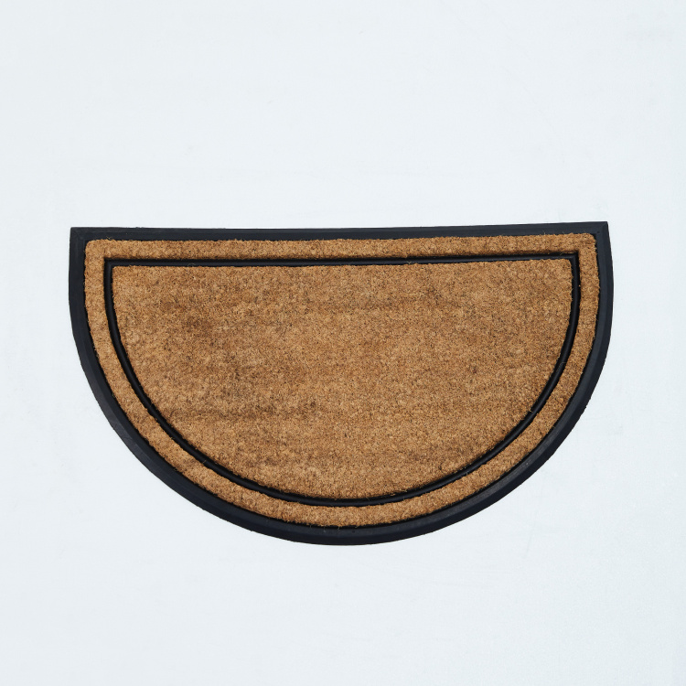 Elite Textured Coir Doormat - Rubber - 75 cm x 45 cm - Brown