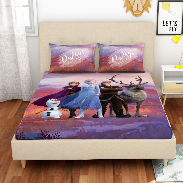 SPACES Kids 3-Piece Frozen Print Double Bedsheet Set- 228 x 274 cm