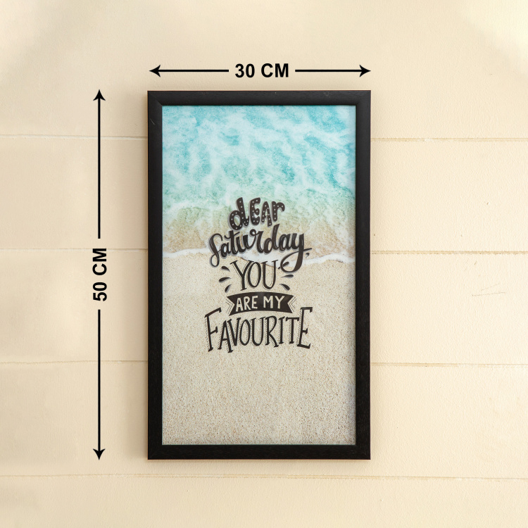 Axiom Quotes Single Pc. Picture Frame - Canvas - Teal