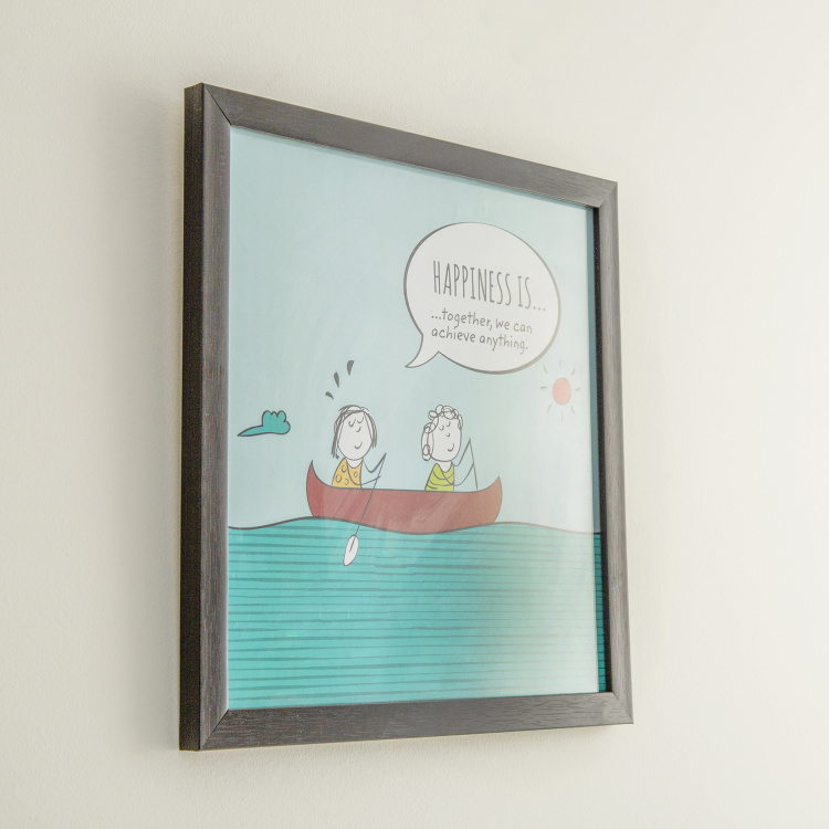 Happiness Is Achieving Together Picture Frame - 35 x 35 cm