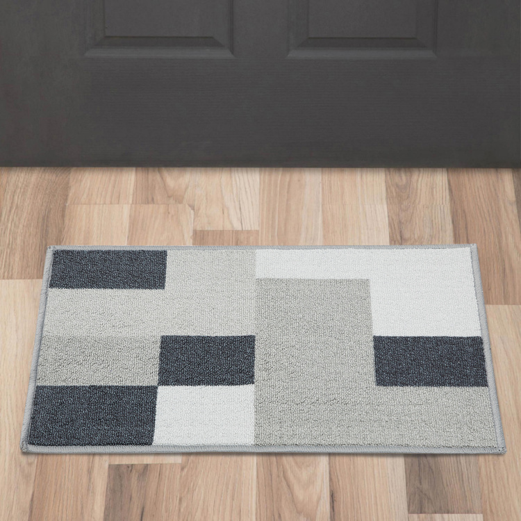 Radiance 1 Nylon Tufted Doormat  : 40 cm x 60 cm Grey