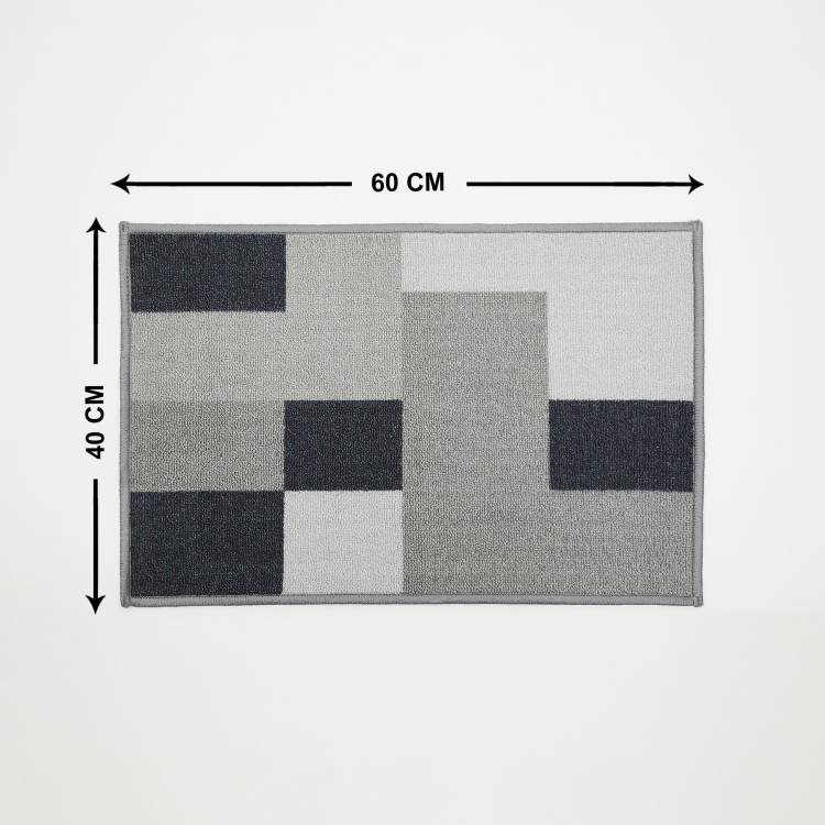 Radiance 1 Nylon Tufted Doormat  : 40 cm x 60 cm Grey