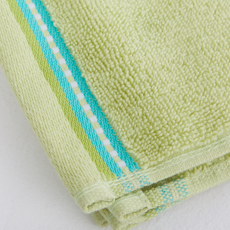 Medley Solid Cotton  Hand Towel  : 60 cmL x 40 cmW  Green