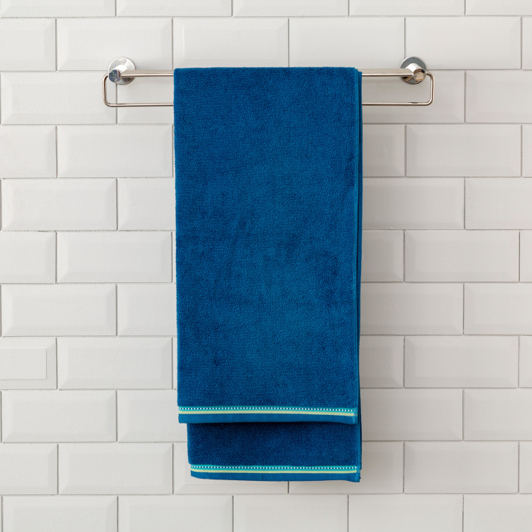Medley - Blue Solid Cotton Bath Towel