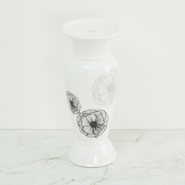 Be Bold Porcelain - Candle Holder : 11 cm  L x 28.5 cm  H - Multicolour