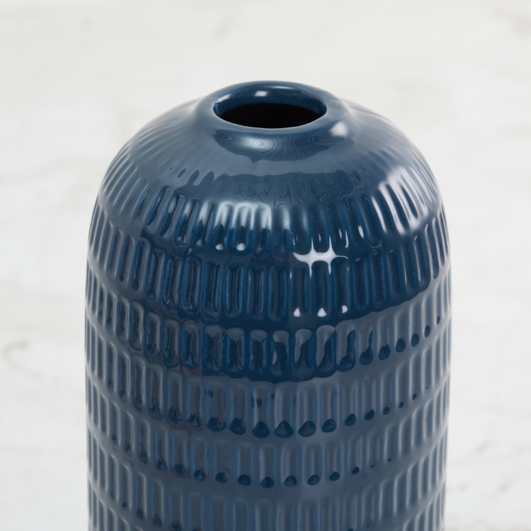 Primrose Embossed Porcelain Vase - 10 cm L x 24 cm H