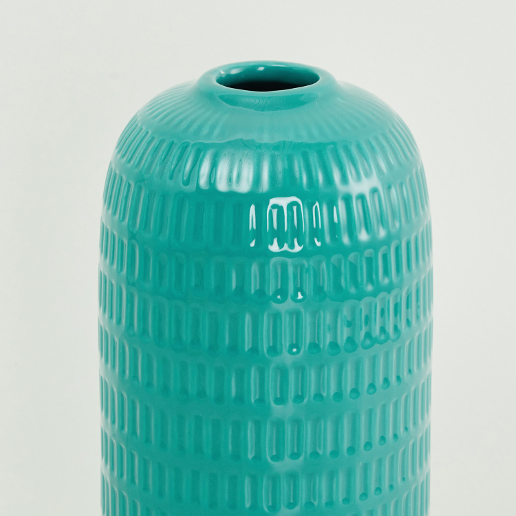 Primrose Embossed Porcelain Vase -  - 23 cm x 10 cm