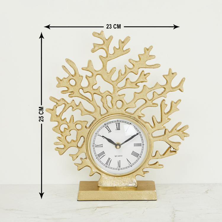 Casablanca Coral Table Clock