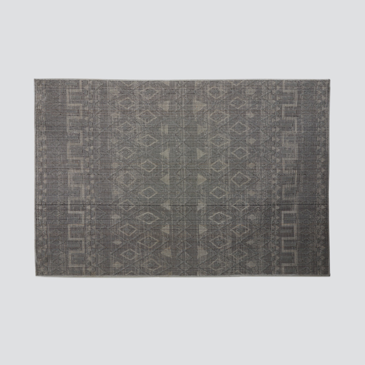 Paradise Textured Polyester Shaggy Carpet  : 180 cm x 120 cm Grey