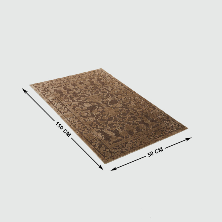 Mono Burnish 1 Viscose Carpet  : 150 cm x 50 cm Multicolour