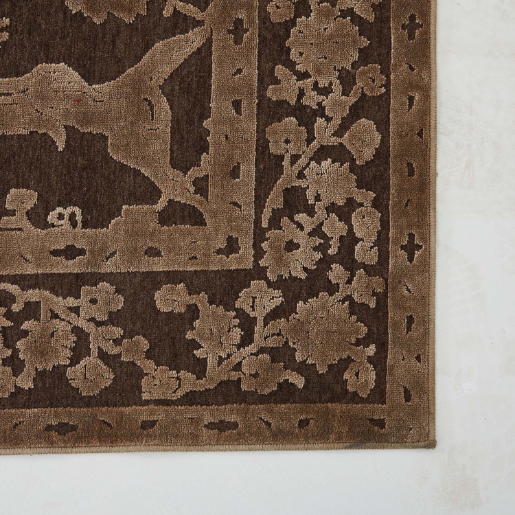 Mono Burnish 1 Carpet -  Viscose - 180 cm x 120 cm - Brown