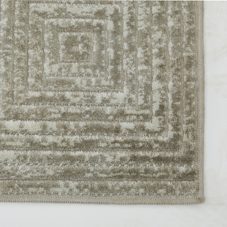 Mono Burnish Viscose Jacquard Carpet - 50 x 150 cm Multicolor