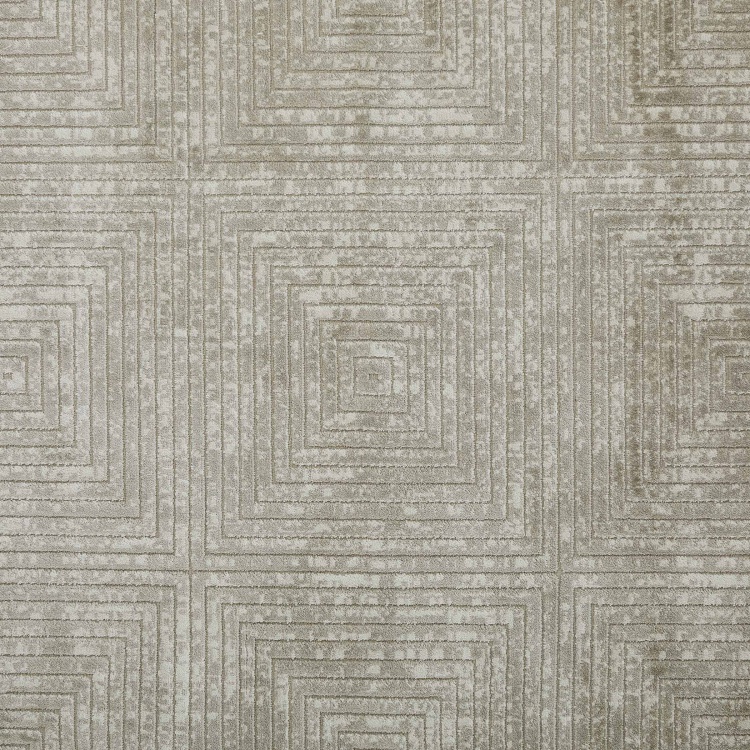 Mono Burnish  Viscose  Jacquard Carpet - 90 x 150 cm Grey