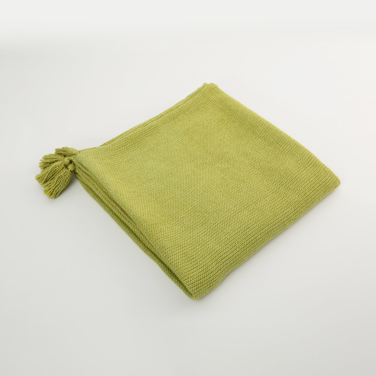 Colour Connect Plush Solid Throws - Single Pc. - Polyester - 200 cm x 135 cm - Green