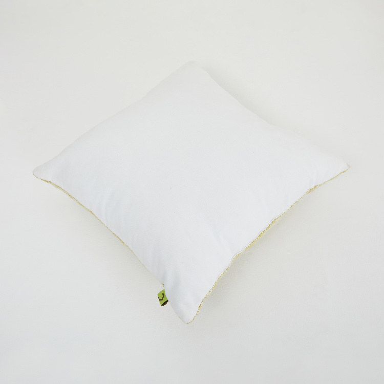 Ebony Melange Textured Filled Cushion - Set of 2Pcs - 40x40 cm