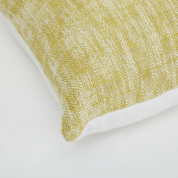 Ebony Melange Textured Filled Cushion - Set of 2Pcs - 40x40 cm