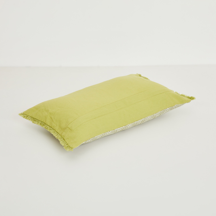 Mandarin Green Printed Cushion Covers - 30x50cm - Set of 2
