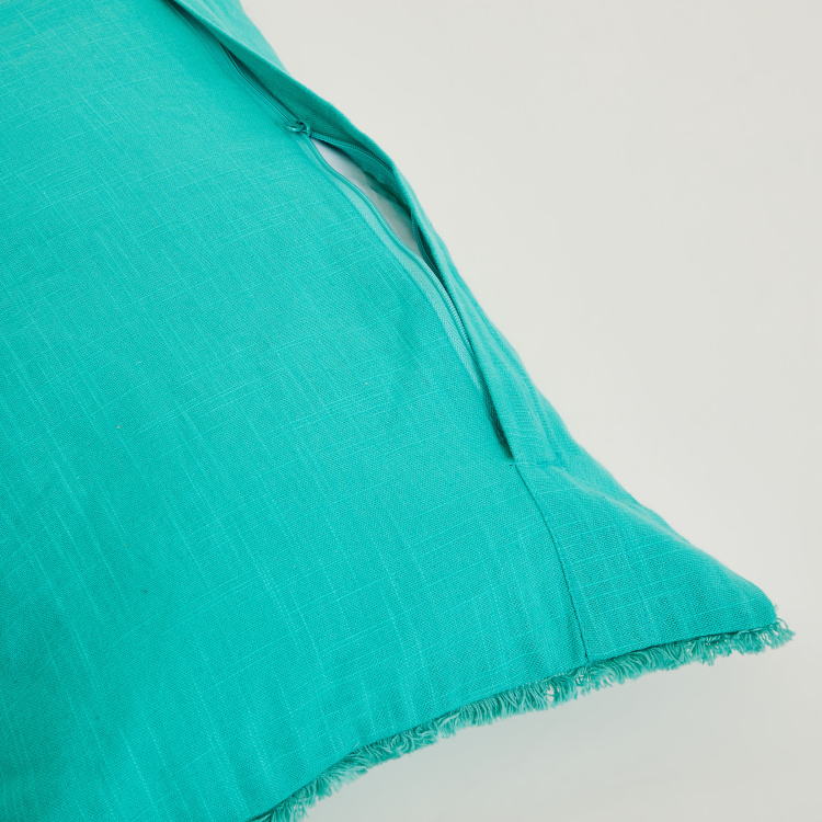 Mandarin Printed Polyester Cushion Cover  : 30 cm x 50 cm Blue