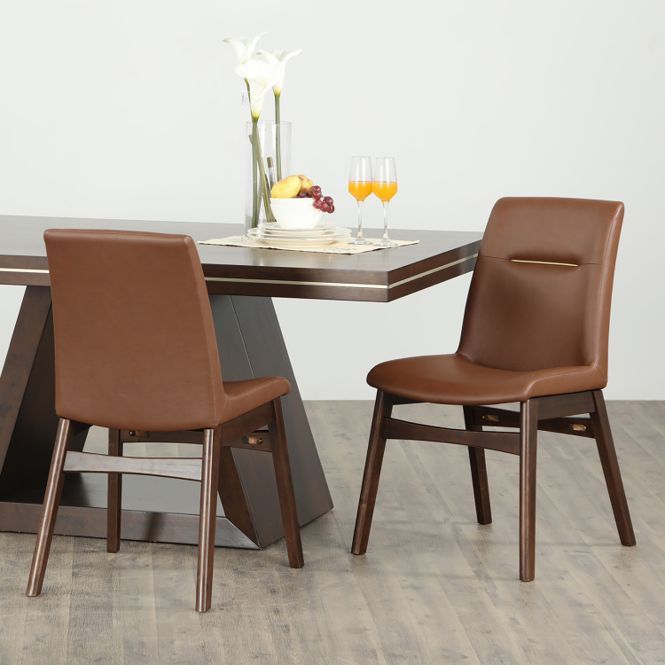 New Valencia Dining Chair- Set of 2 - Brown