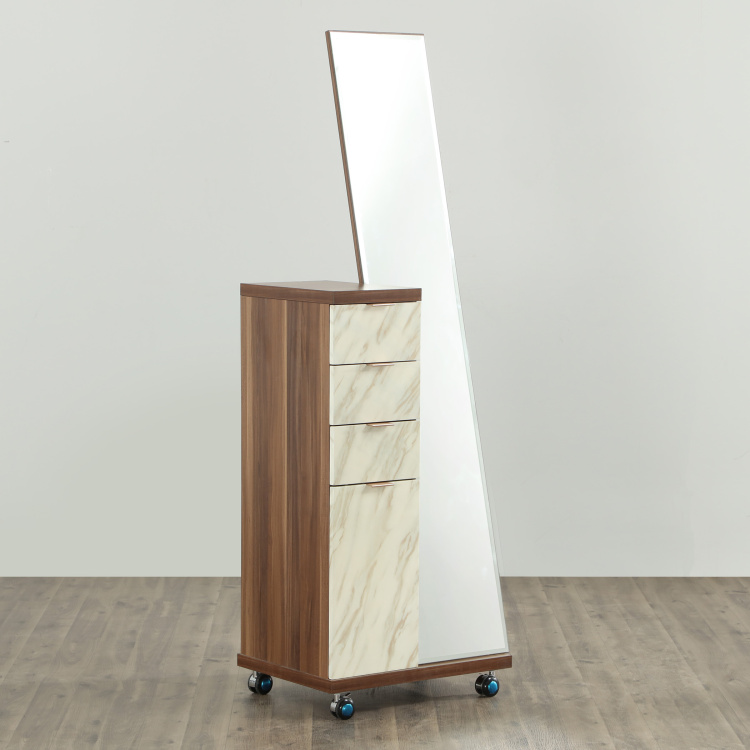 Antonio Dresser With Mirror, Compressed Wood Dresser