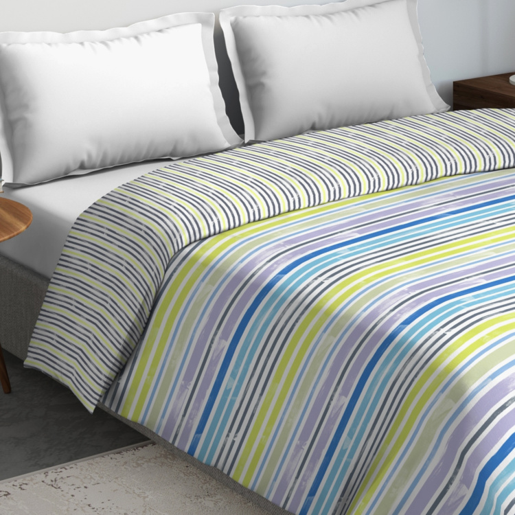 D'DECOR Primary Striped Double Comforter - 229 x 274 cm
