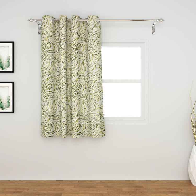 Saddle Fern Printed Window Curtain - 110 x 160 cm