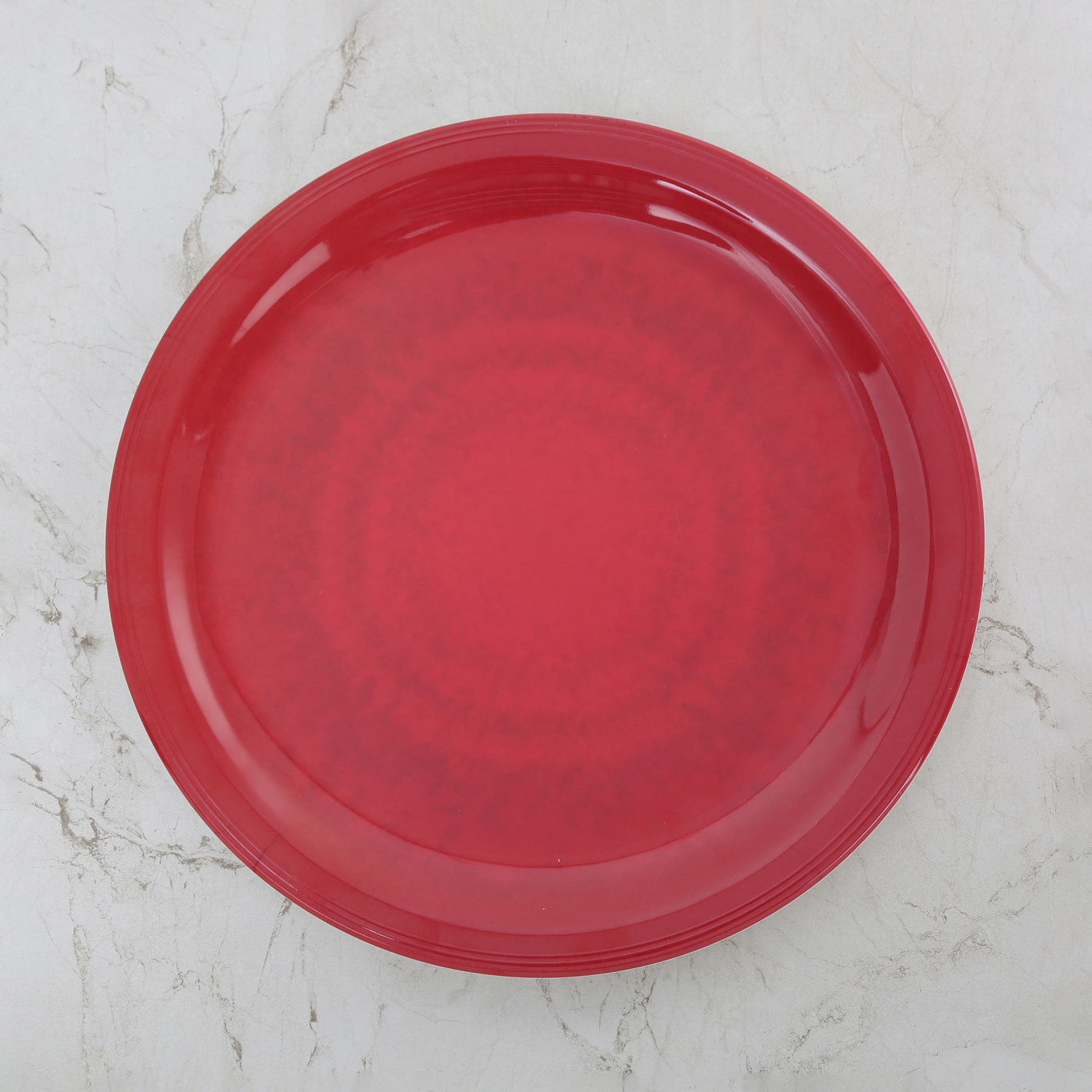 Meadows Traditional Dinner Plate Red Melamine