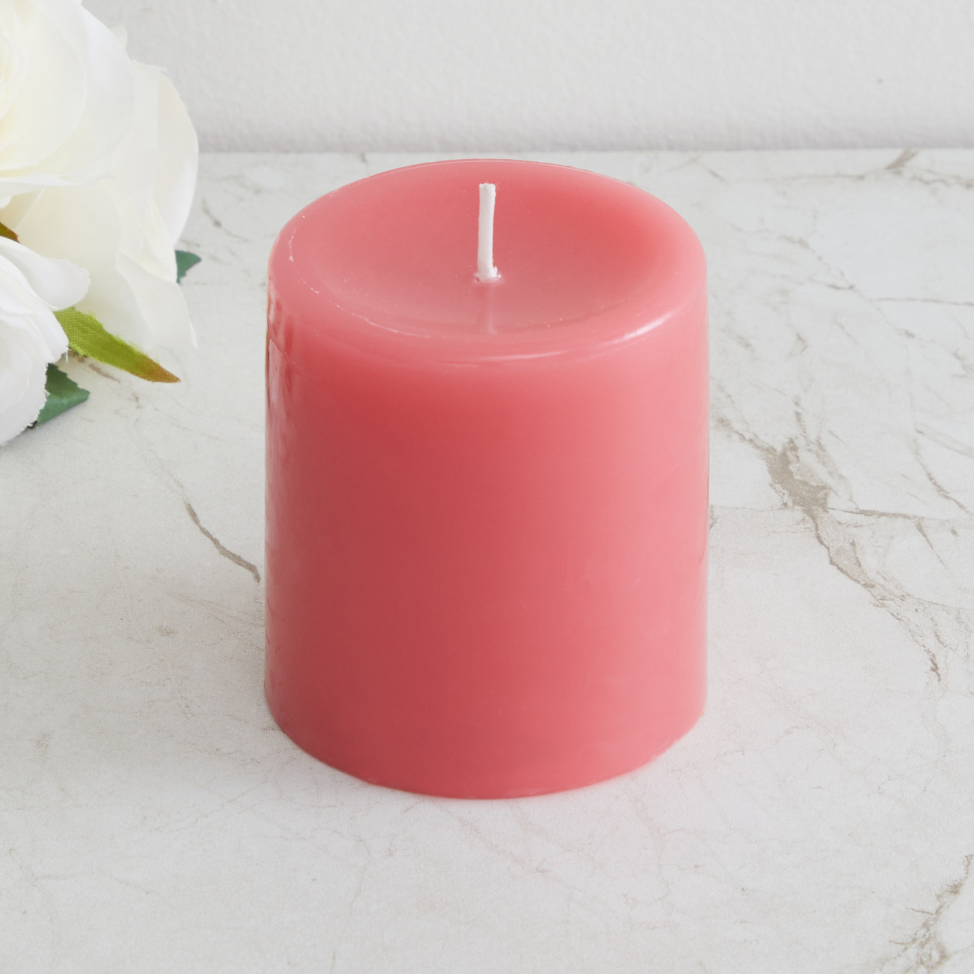 Redolence Summer Sorbet Raspberry Pillar Candle | Pink