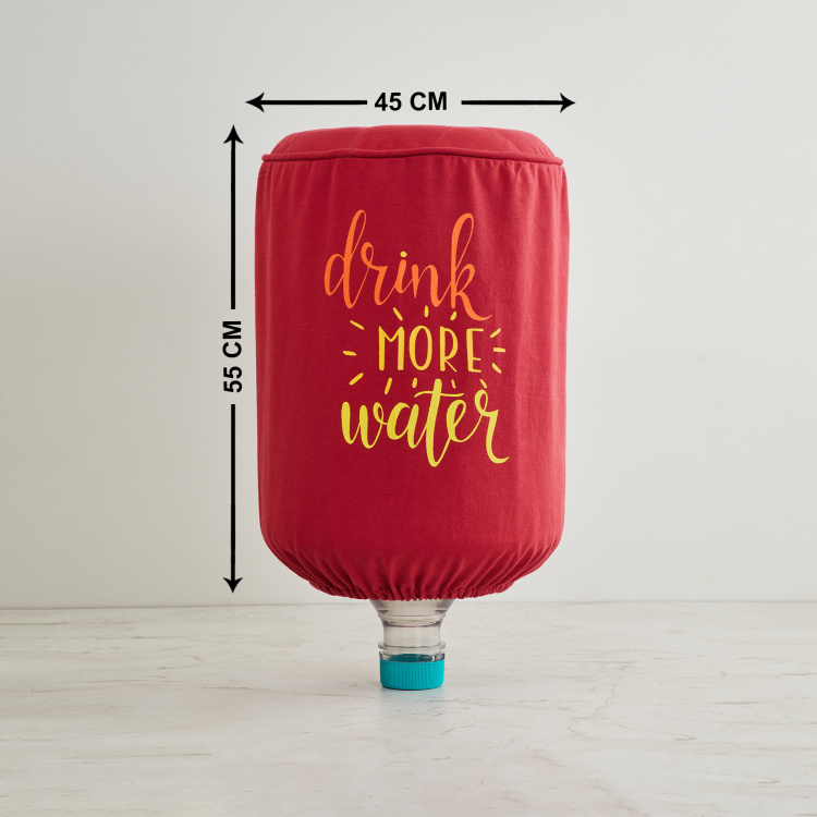 Buy Kale Splash Printed Cotton Water Bottle Cover - 20 ltr -55 cm x 45 cm  Red from Home Centre at just INR 399.0
