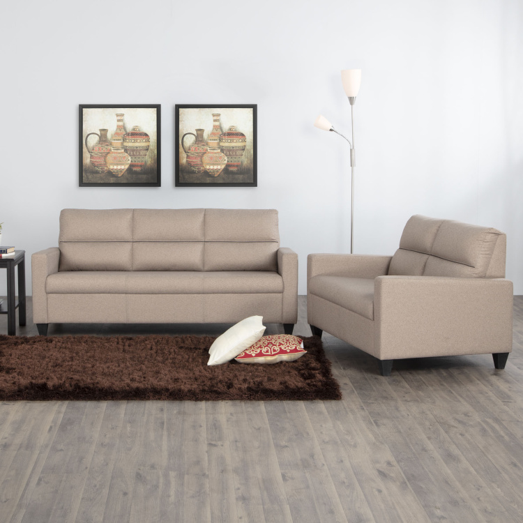 Helios Clary 3 2 Seater Sofa Beige, 2 Seater And 3 Sofa